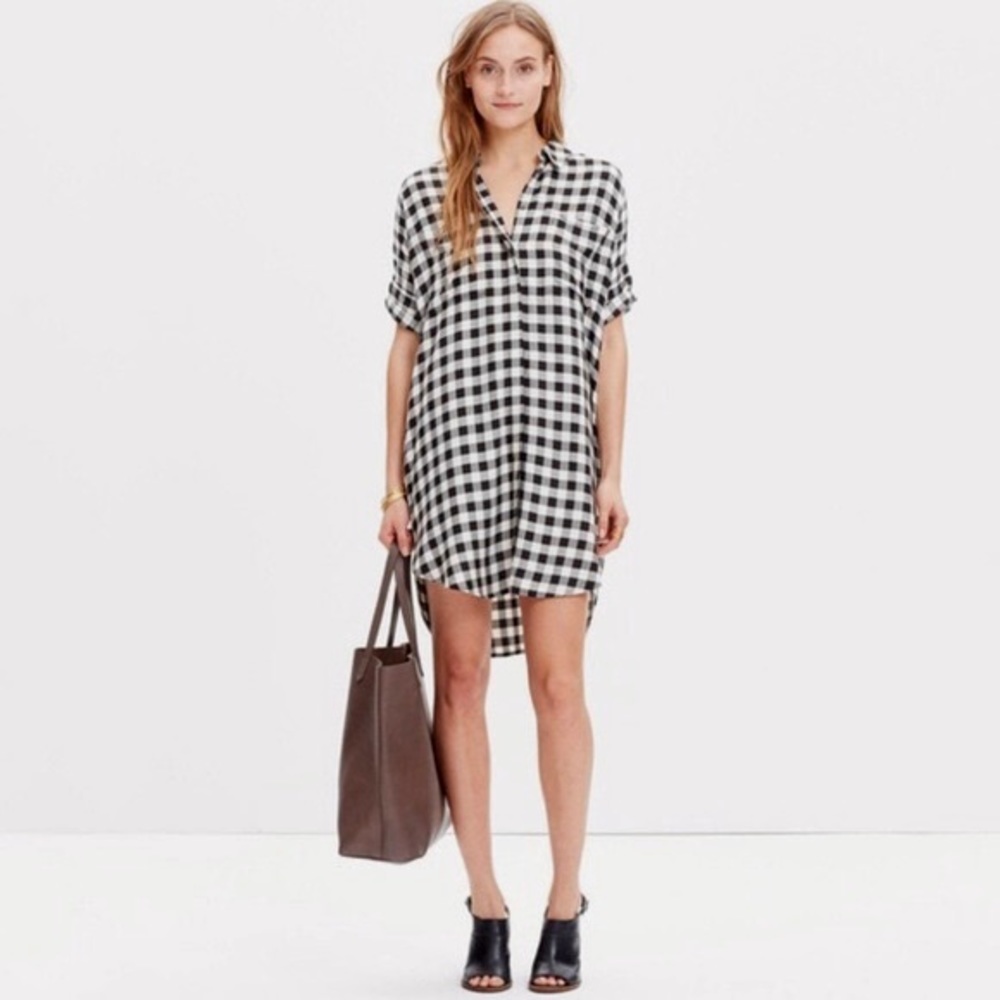 Madewell Courier Shirtdress in Gingham